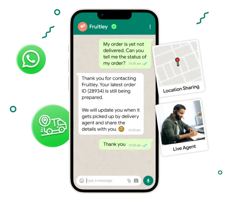 Constant customer support with WhatsApp chatbot