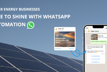 whatsapp automation for solar industry