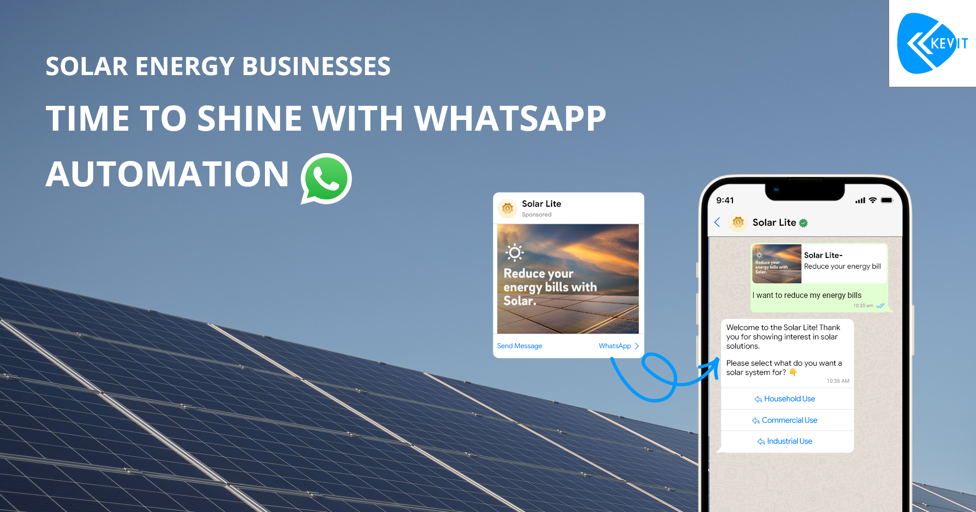 whatsapp automation for solar industry