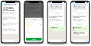 WhatsApp for insurance - Automated feedback collection