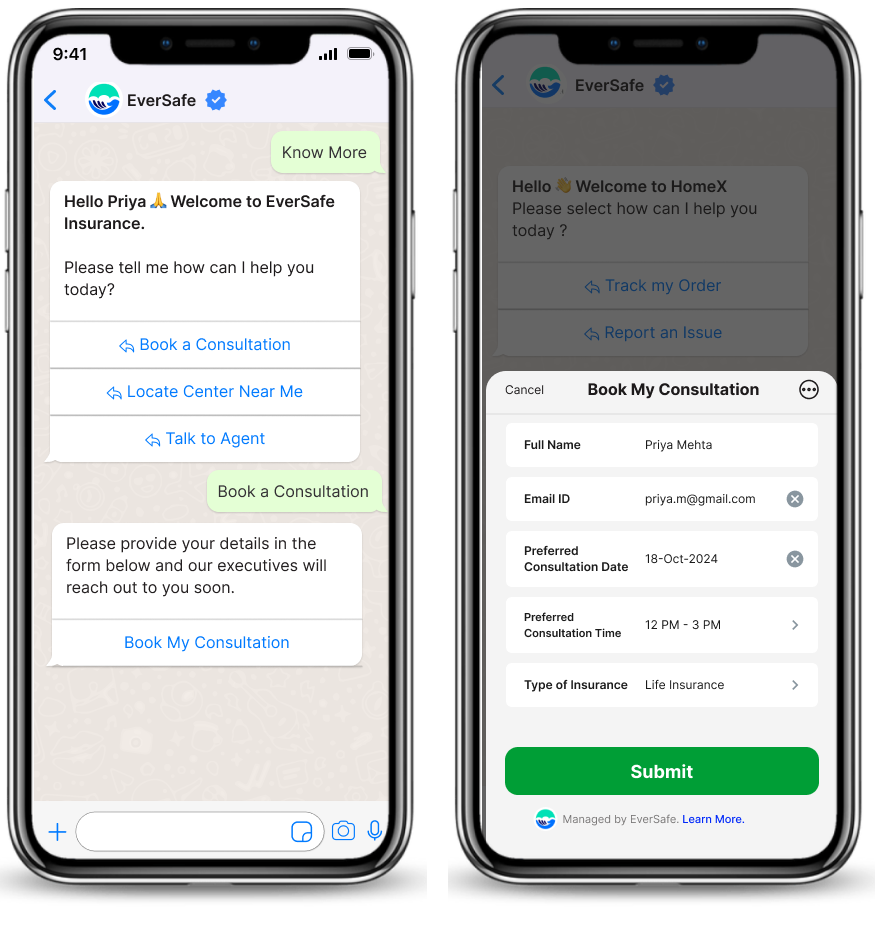 whatsapp for insurance -lead management optimization with whatsapp dynamic forms