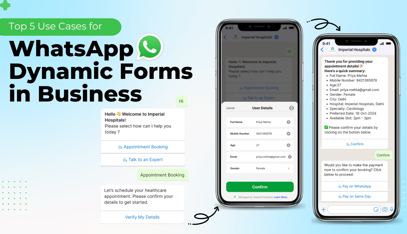 whatsapp forms use cases - Top 5 Use Cases for WhatsApp Dynamic Forms in Business